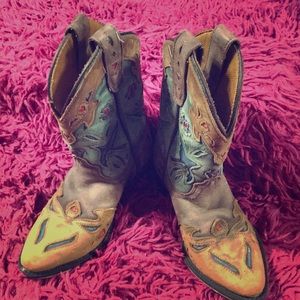 Dan Post Cowboy Boots Vintage Bluebird